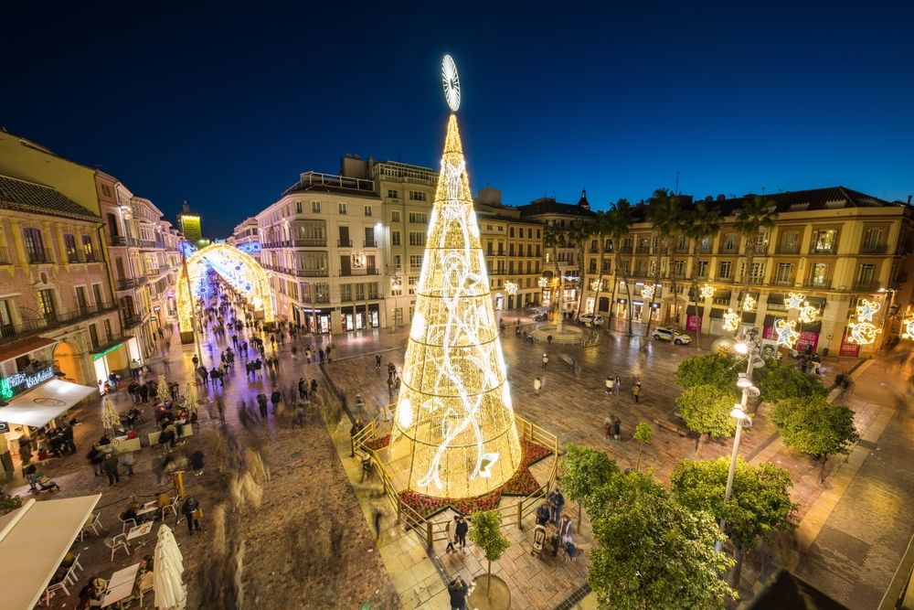 Famous,Christmas,Lihgts,Of,Malaga,City