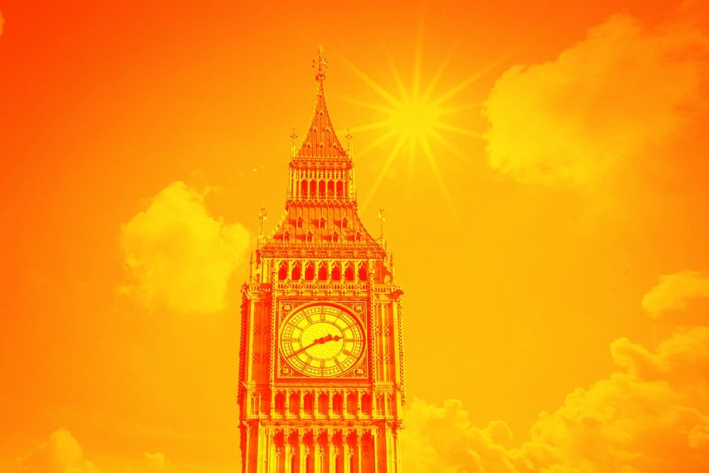 Extreme,Heat,In,London,Sun,And,Big,Ben