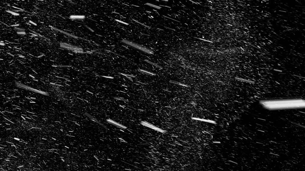 Falling,Real,Snowflakes,From,Left,To,Right,,Shot,On,Black