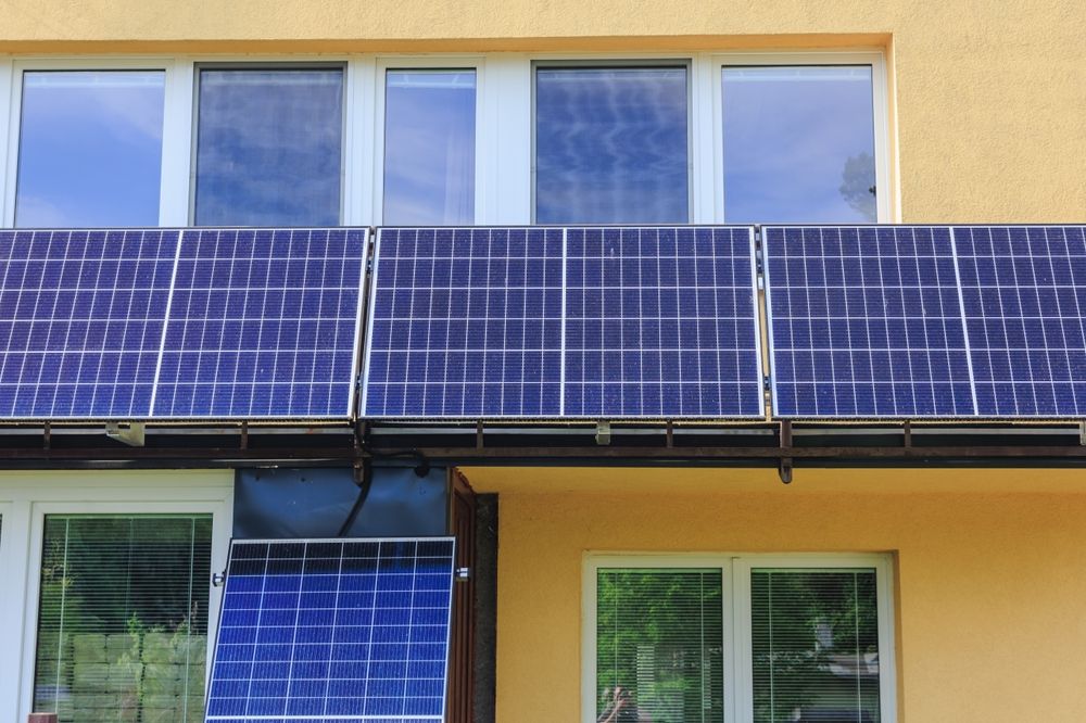 Solar,Panels,On,A,House,Balcony,In,Terlicko,Village,,Czech