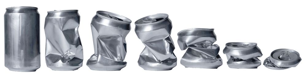 Set,Of,Crumpled,Energy,Drink,Soda,Can,In,Various,Shape,