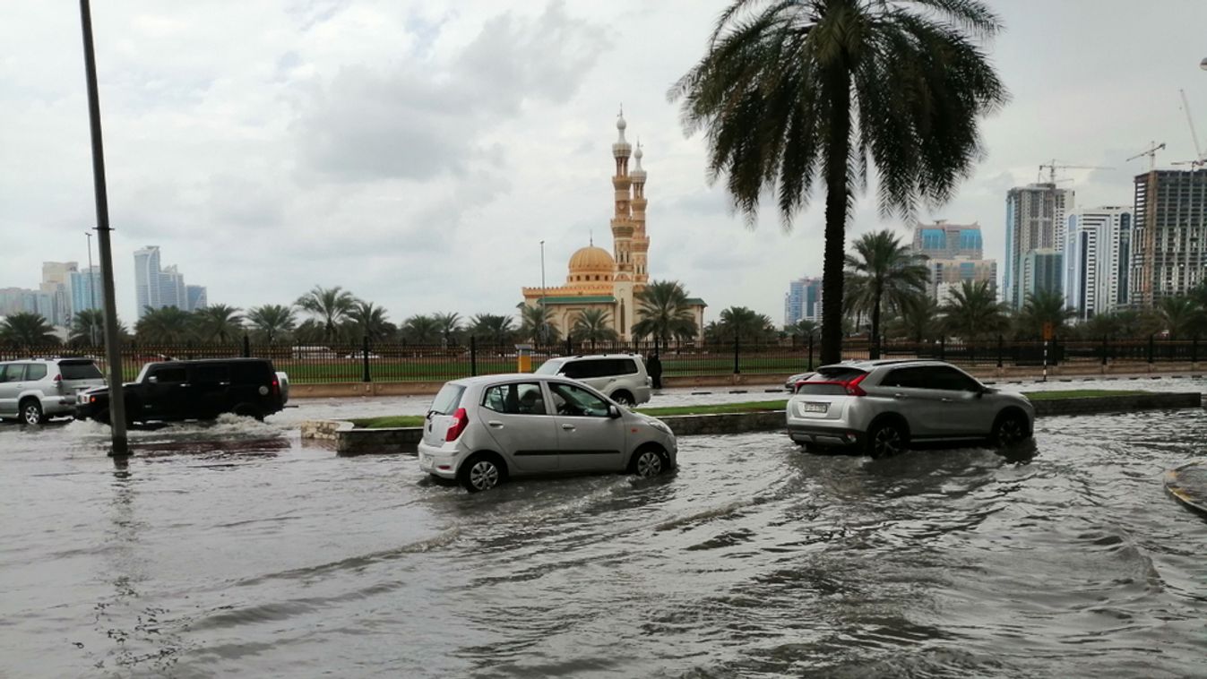 Sharjah,,United,Arab,Emirates,-,January,14,,2020:,A,Flooded