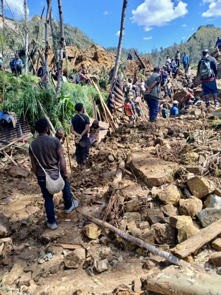 Search and rescue operations continue after massive landslide in Papua New Guinea