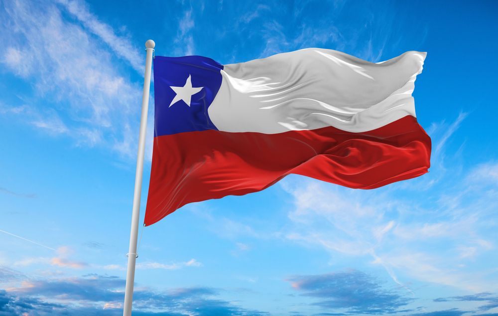 Large,Chile,Flag,Waving,In,The,Wind