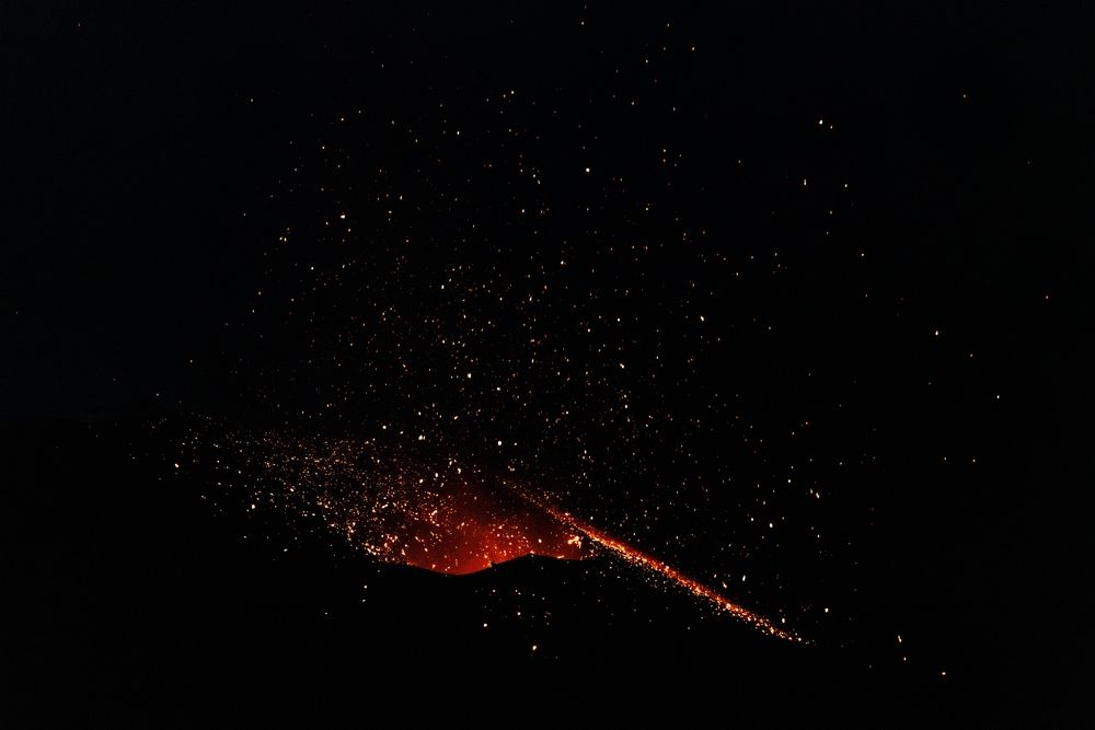 Erupting,Volcano,On,The,Island,Of,Stromboli