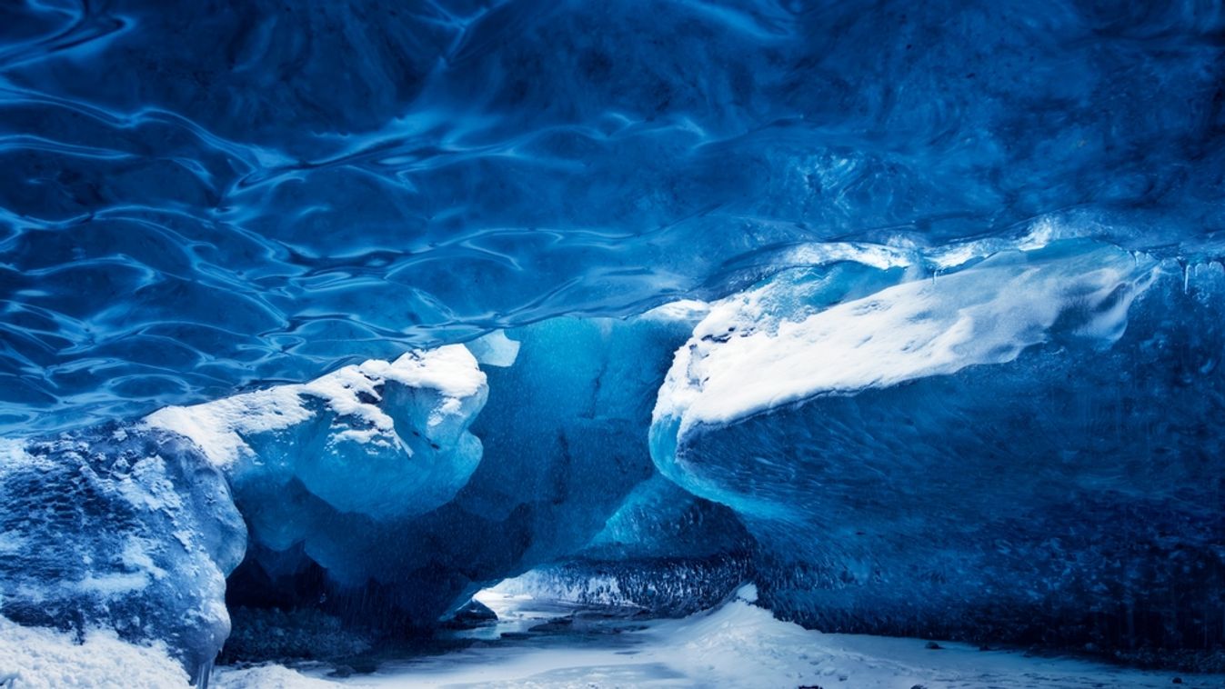 Ice,Cave,In,Iceland,In,Winter