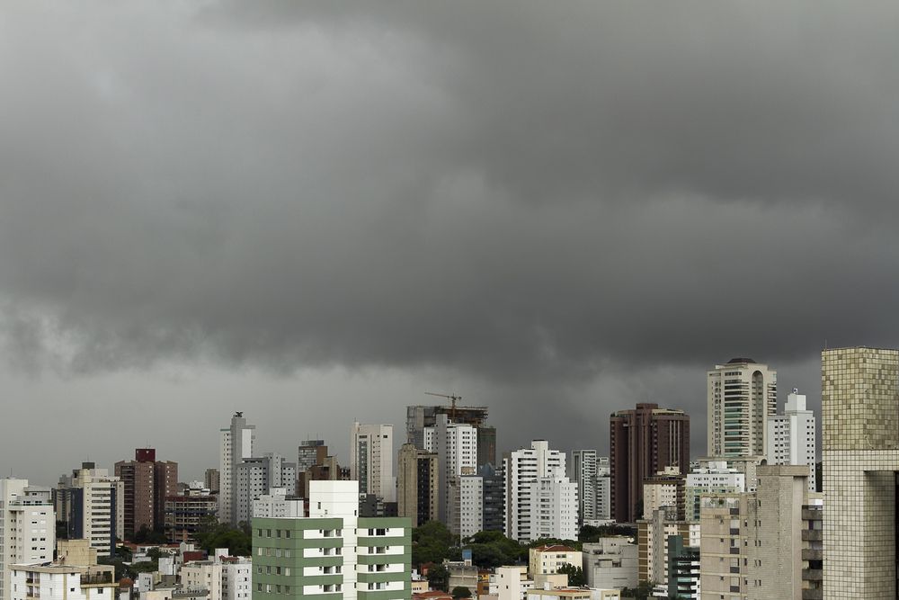 hidegbetörés, Brazília, város, felhők