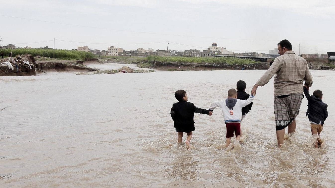 Heavy rains cause flooding in Yemen's capital Sanaa