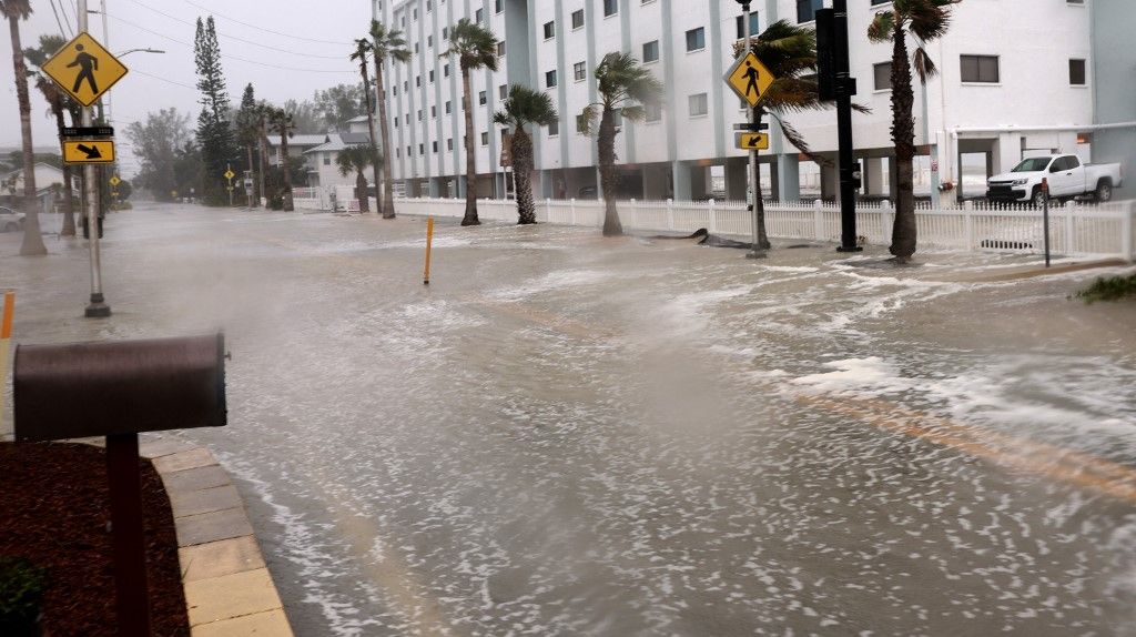 Hurricane Helene Hits Gulf Coast Of Florida