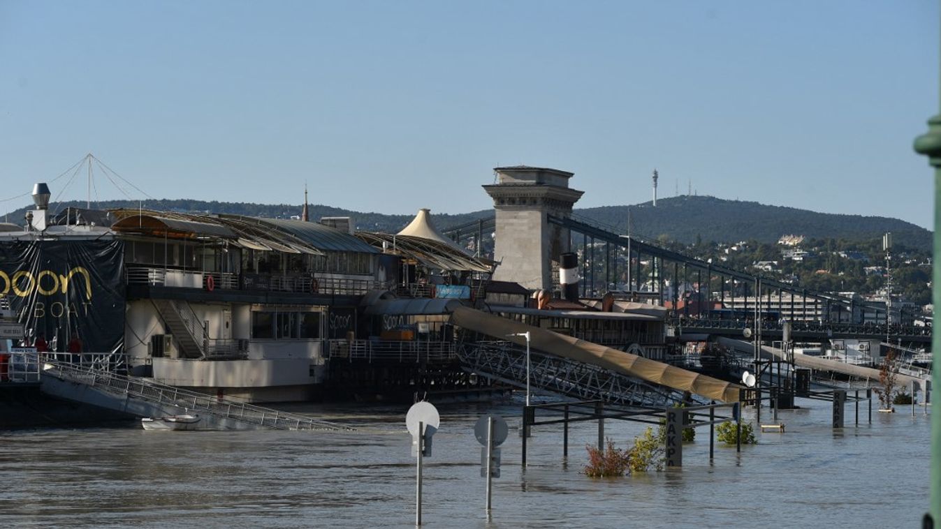 Flooding Of The Danube In Budapest, Hungary