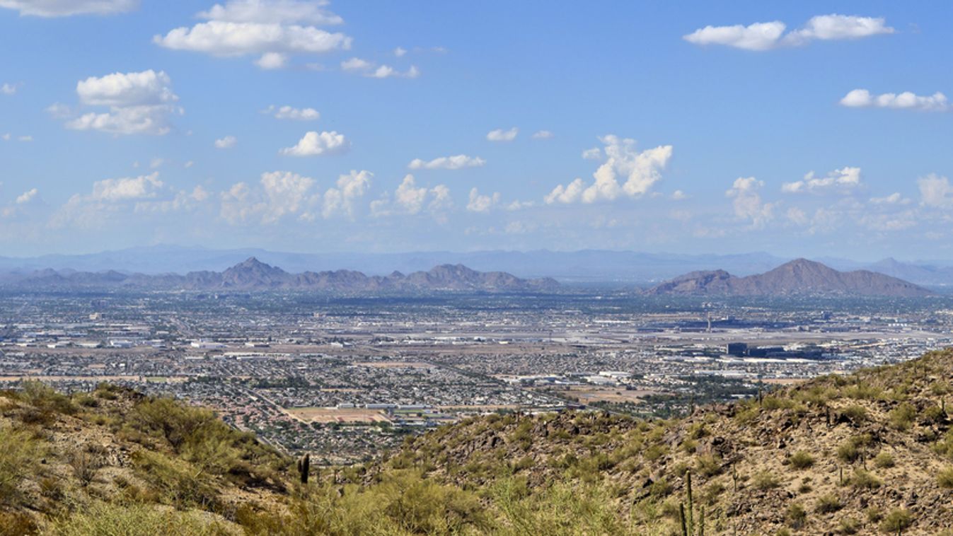 Phoenix,City,View,On,A,Fair,Weather,Day