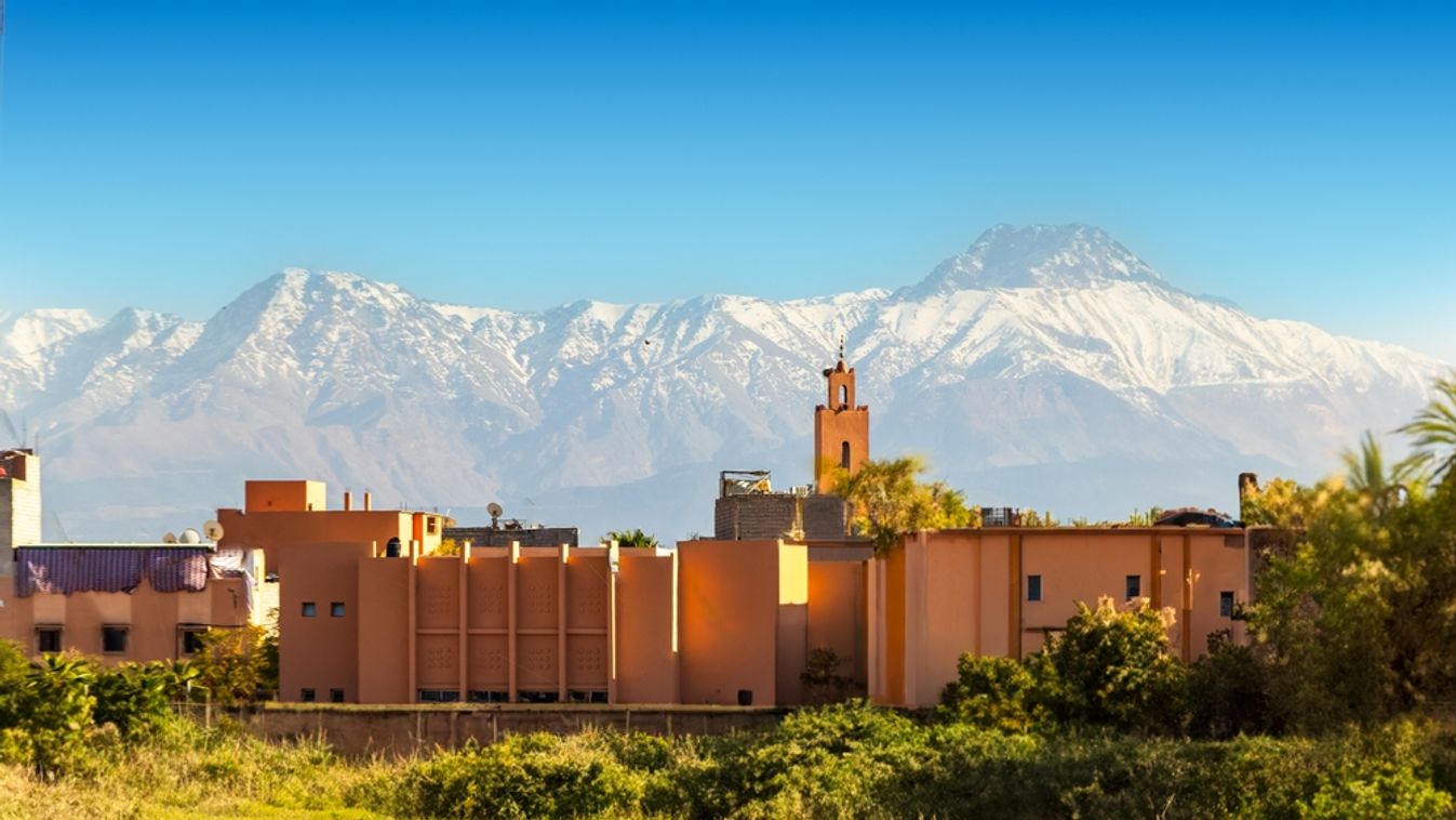 Morocco,,Marrakesh,-,A,Neighborhood,At,The,City,Of,Marrakesh