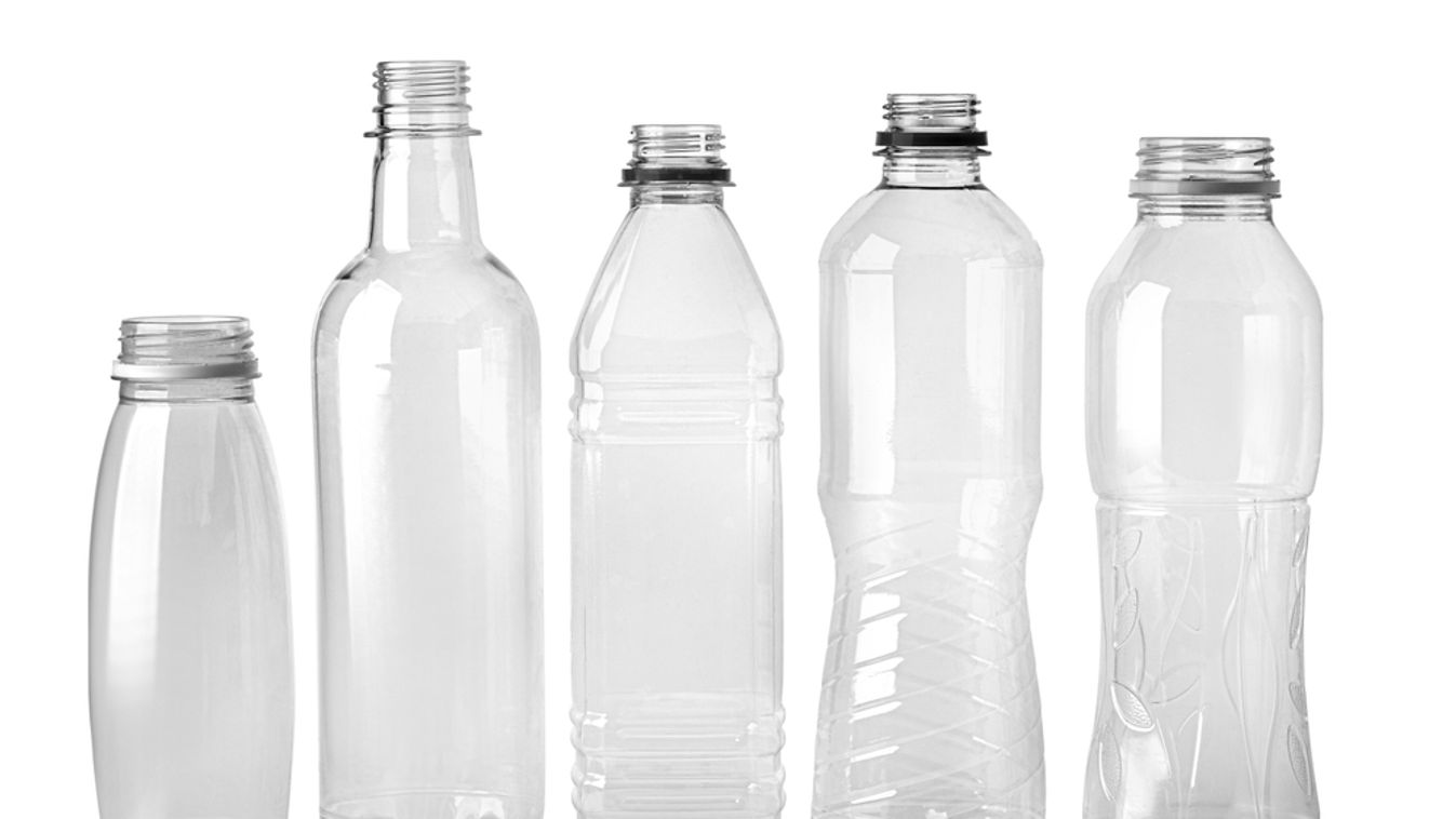 Used,Plastic,Bottles,On,White,Background,With,Clipping,Path