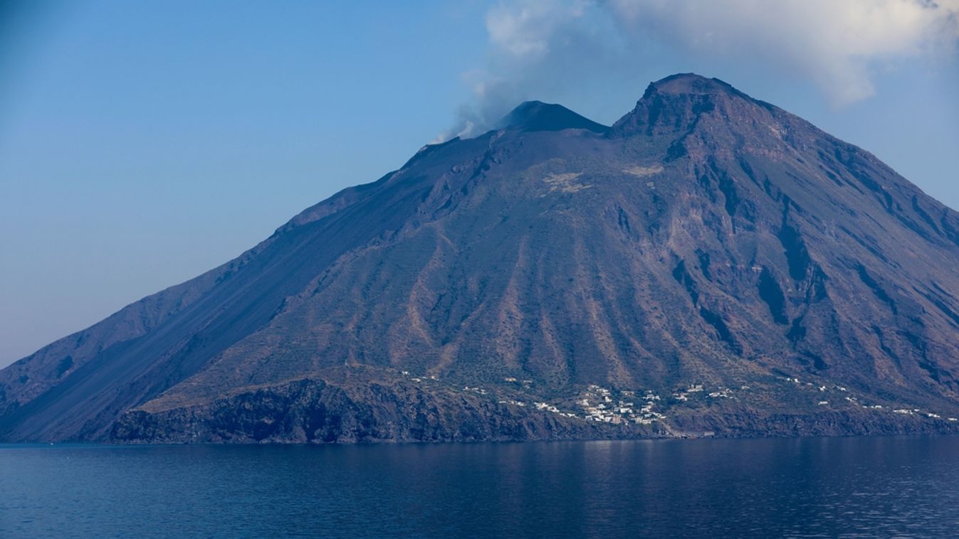 Stromboli,Italy,Island,Aerial,View