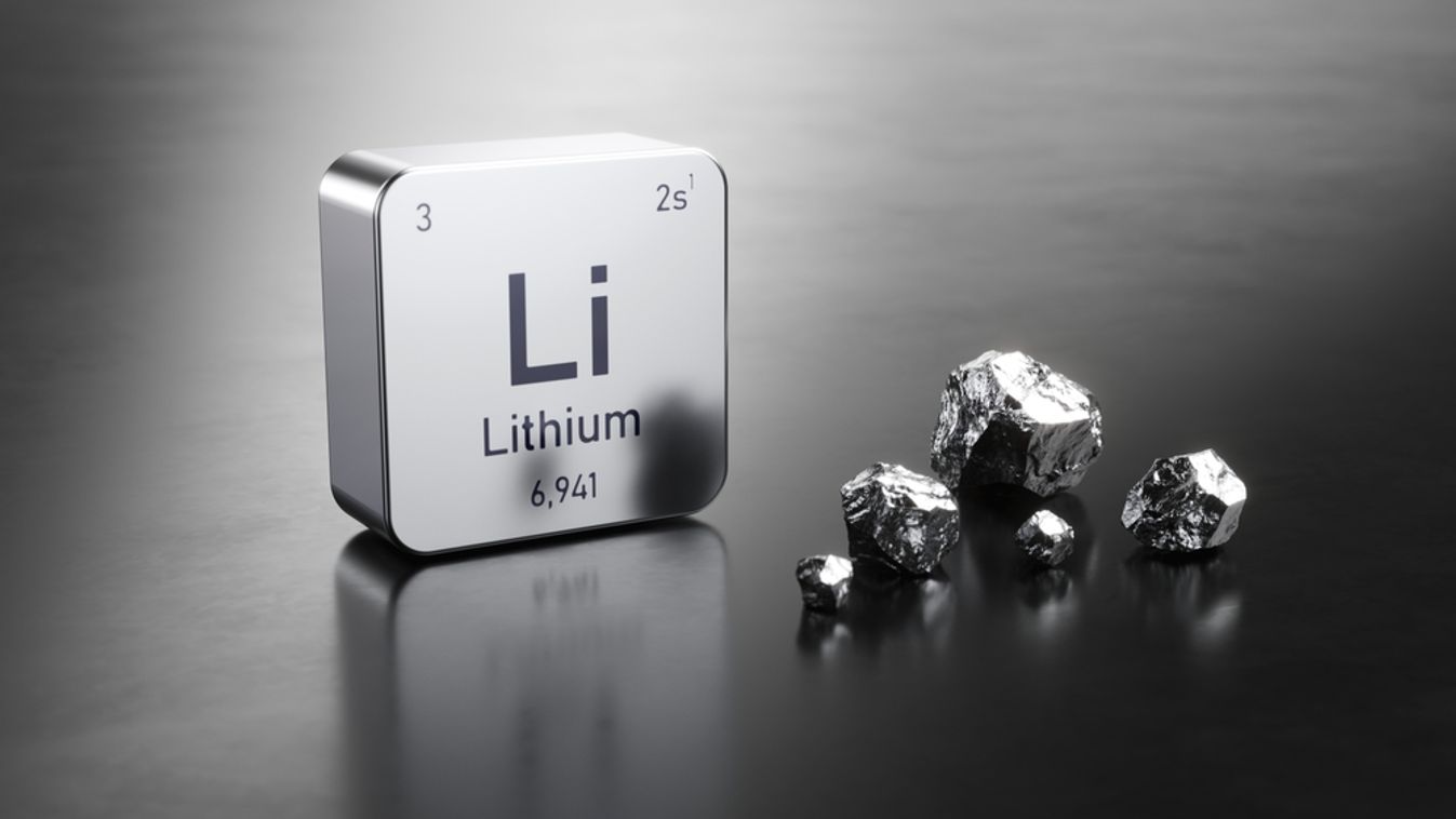 Lithium,Chemical,Symbol,From,The,Periodic,Table,And,Pieces,Of