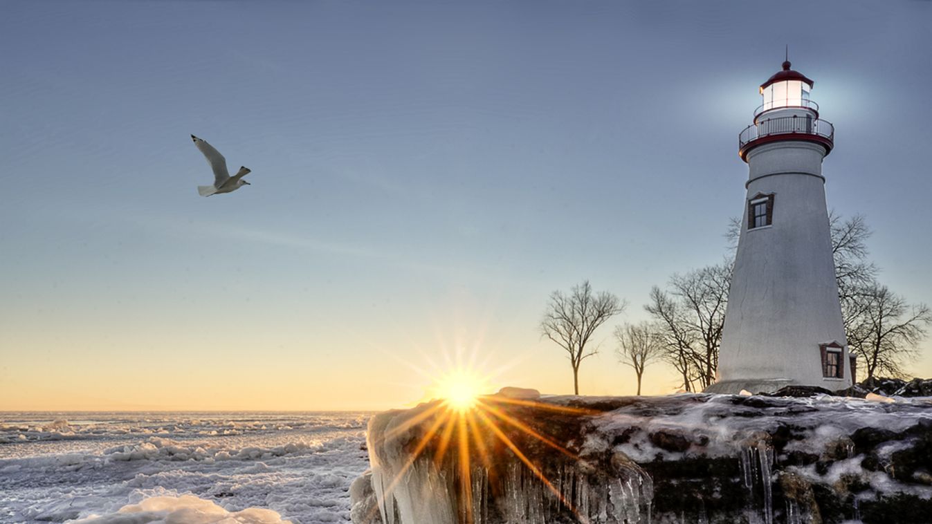 The,Historic,Marblehead,Lighthouse,In,Northwest,Ohio,Sits,Along,The