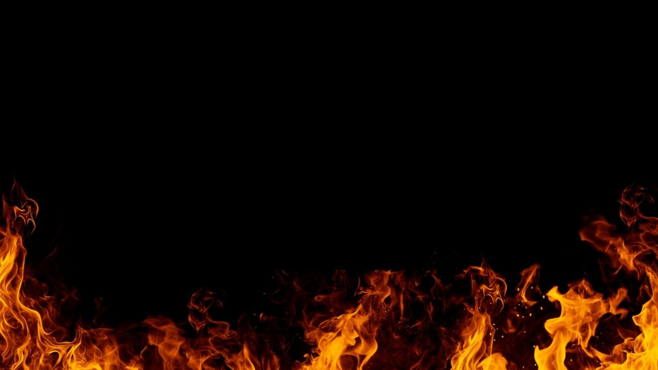 Fire,Black,Background,With,Realistic,Fire