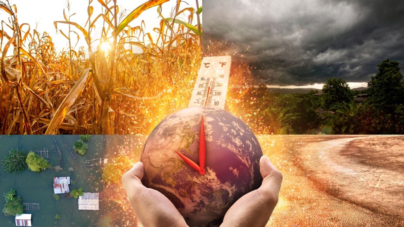 Climate,Clock,Countdown,To,Doomsday.,Climate,Change,And,Environment,Disaster