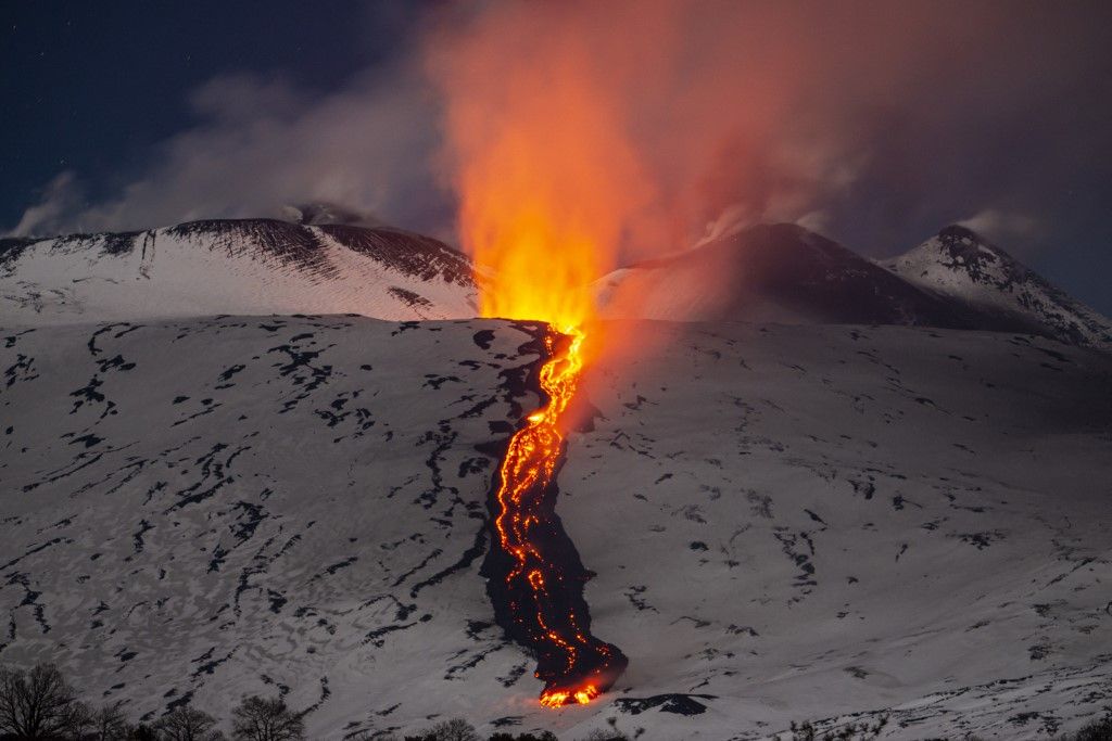 Volcanic activity continues at Mount Etna in Italy