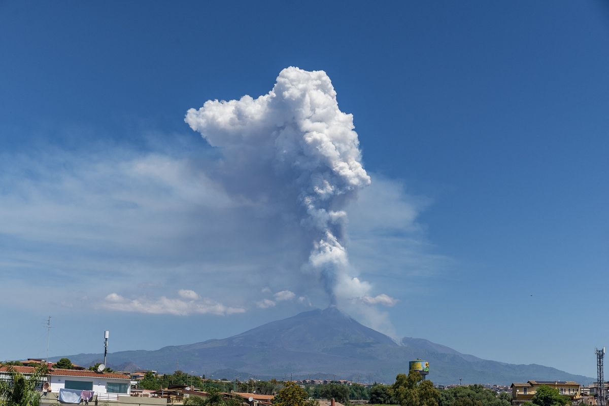 Mount Etna erupts in Italy, releasing powerful ash and lava