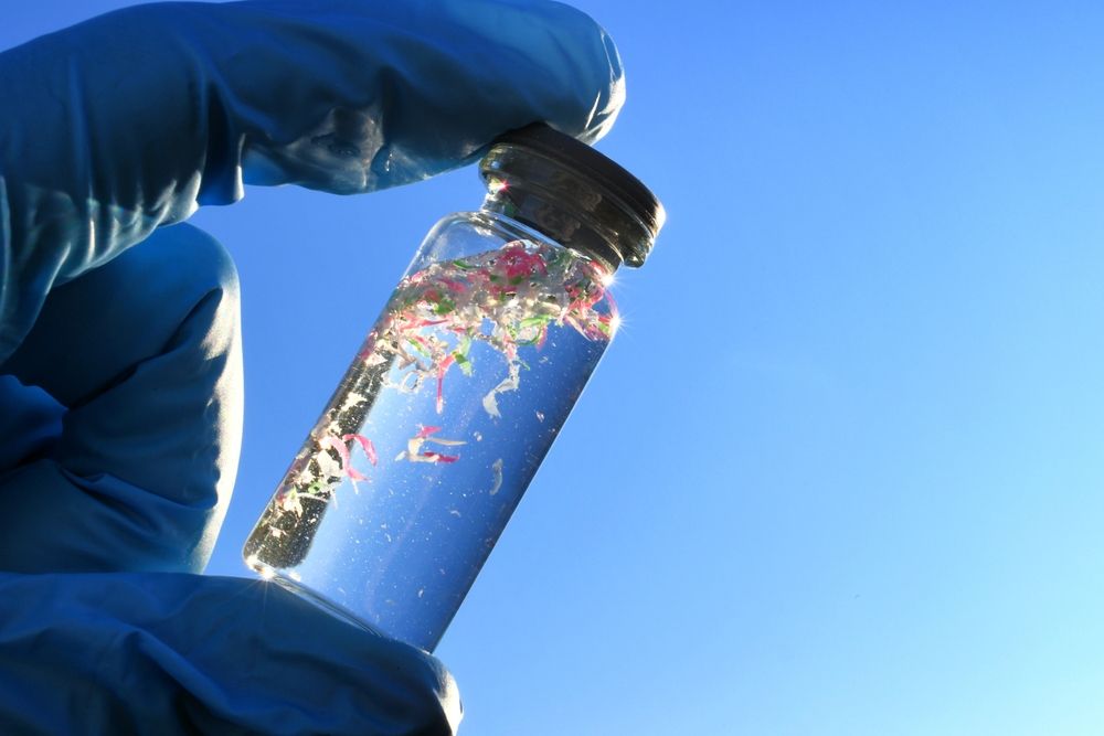 Collecting,Water,Samples,Contaminated,With,Microplastics,,Plastic,Pollution