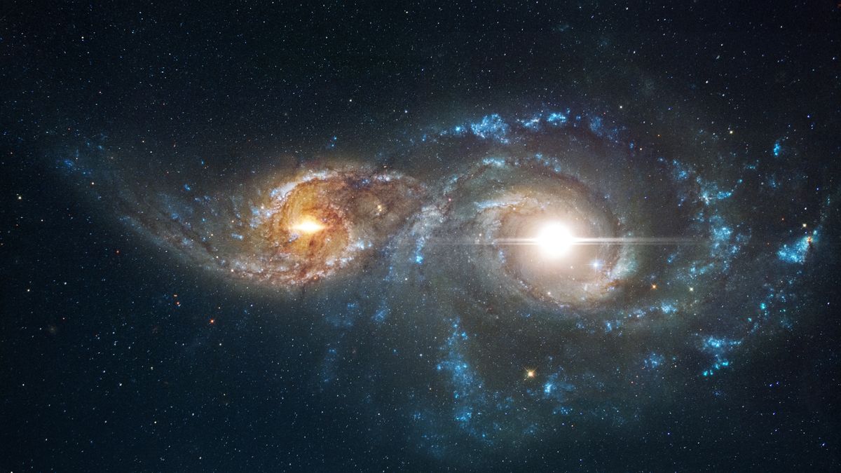 Összeütközött két csillagrendszer, amit a NASA meg is örökített (illusztráció) 