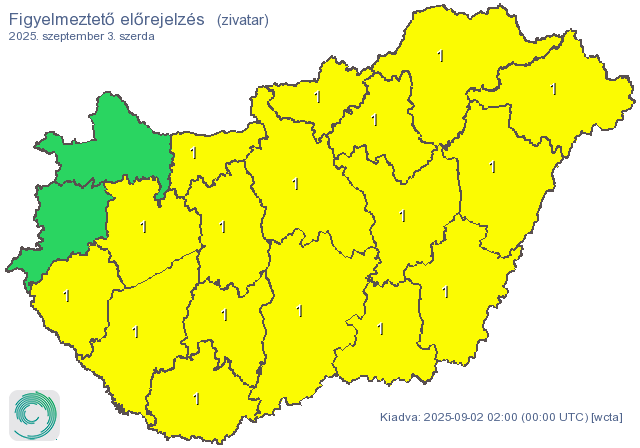 Szerdára szinte az egész ország érintett
