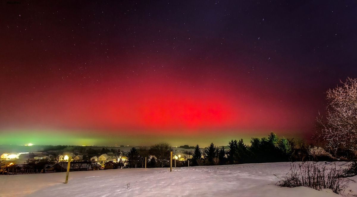 Elképesztően gyönyörű volt a geomágneses vihar által látható sarki fény