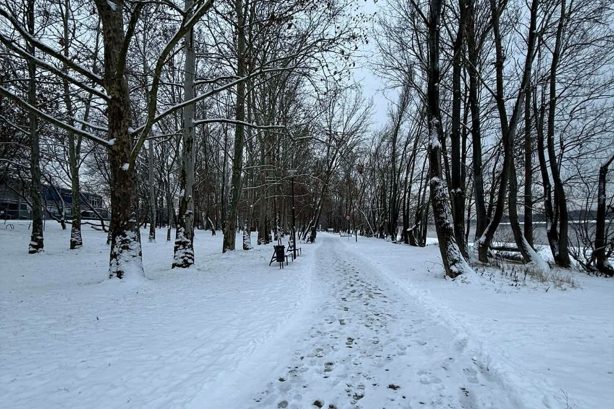 Dunakeszinél mesebeli a havas táj