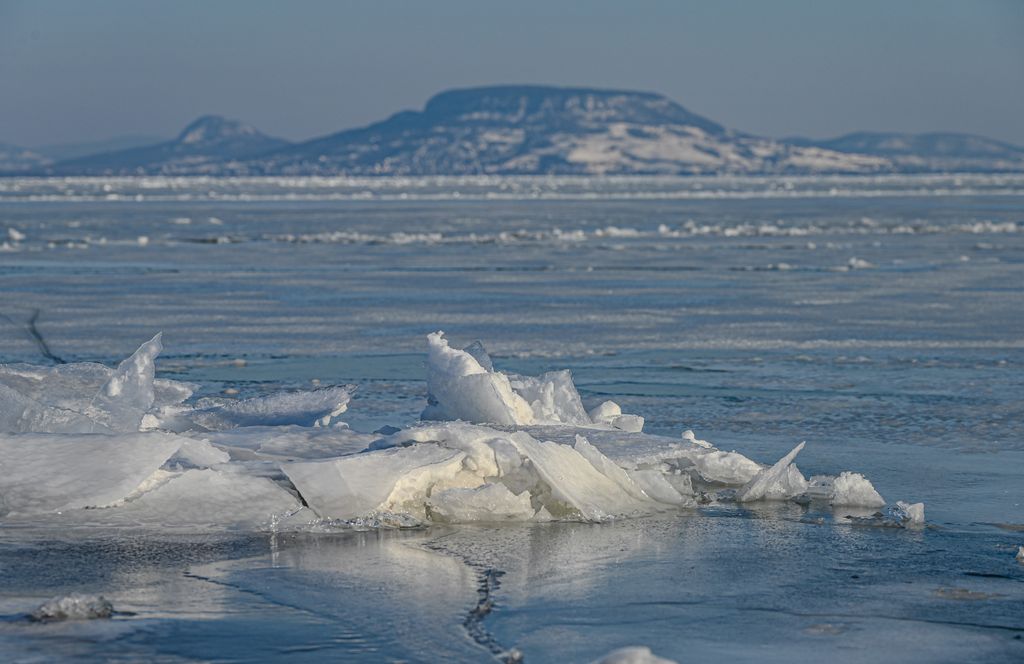 Befagyott Balaton 2026. januárjában